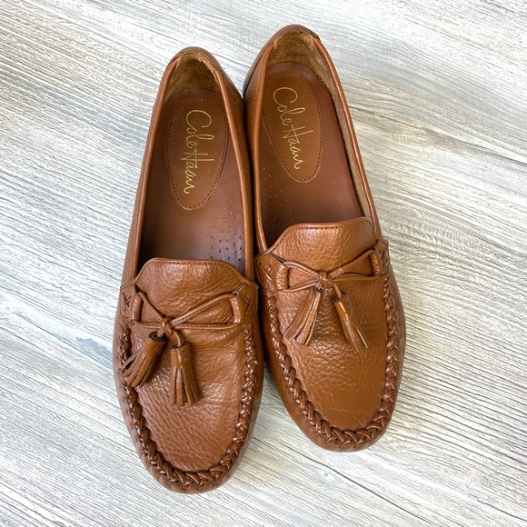 Cole Haan Shoes - Cole Haan Farrah Stitched Moc Toe Tassel Loafer 7